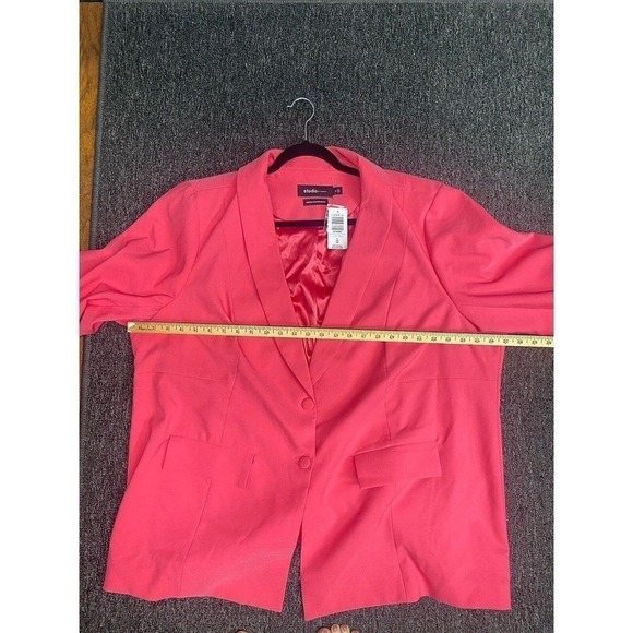 Studio By Torrid Sport Blazer Womens Size 4 Or 4x Hot Pink Crepe Stretch New - Picture 5 of 6